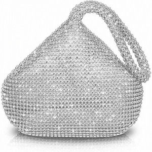Women Rhinestone Hobo Clutch‎ Purses